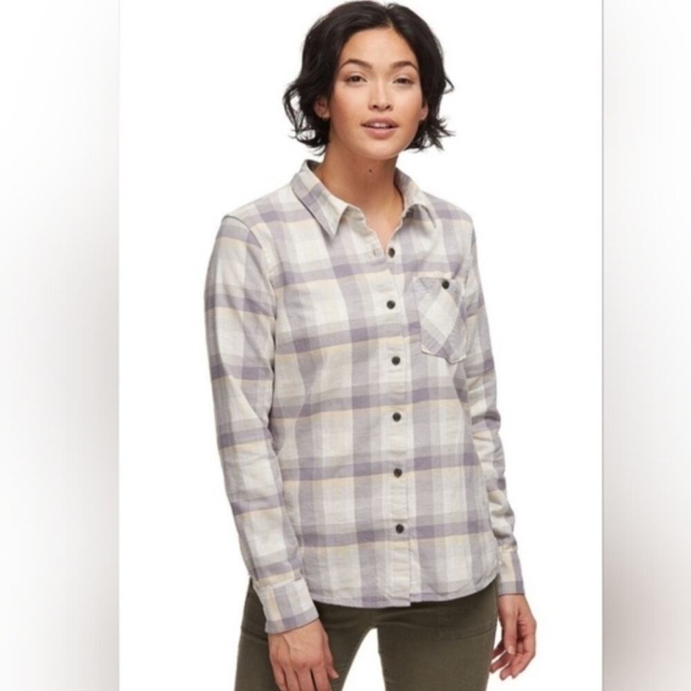 Patagonia Womens Heywood Flannel Long Sleeve Button Down Shirt 2 Plaid Cotton